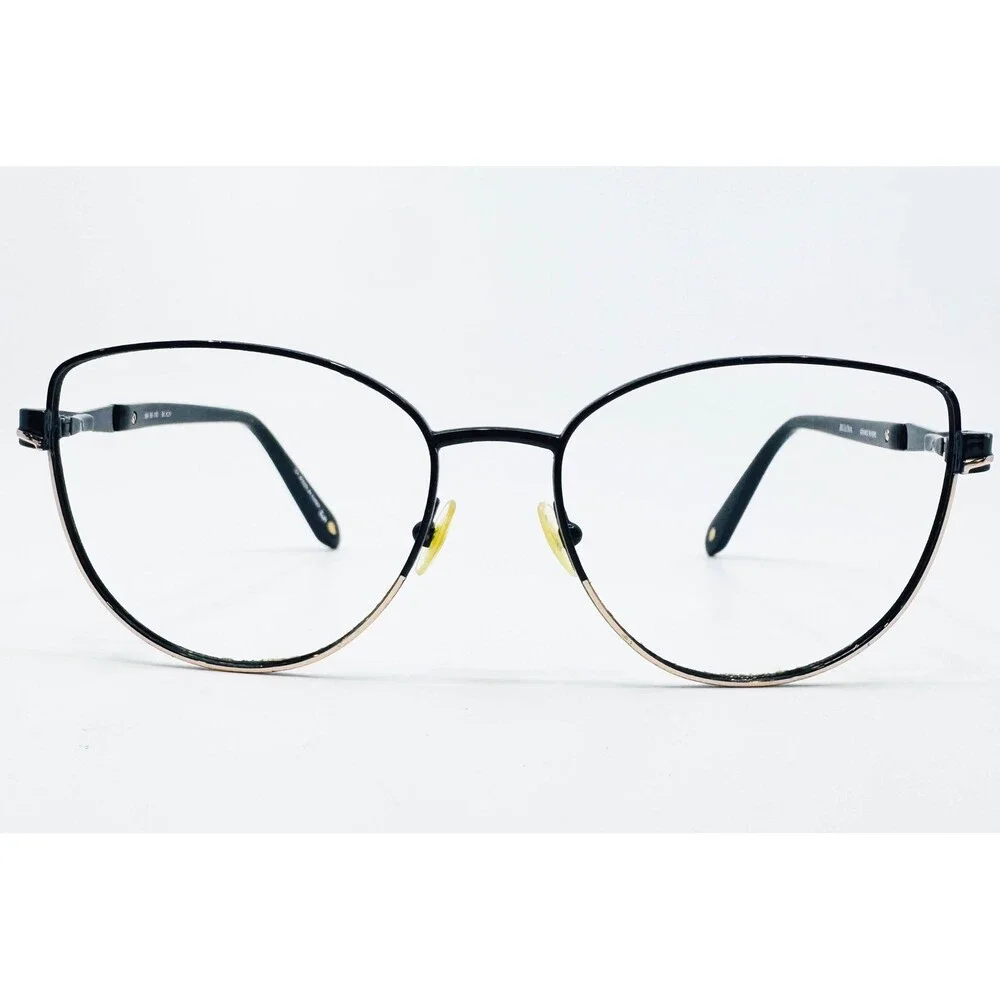 Bulova Eyeglasses Women Black Gold Grand Rivers Cat Eye 54-16-140